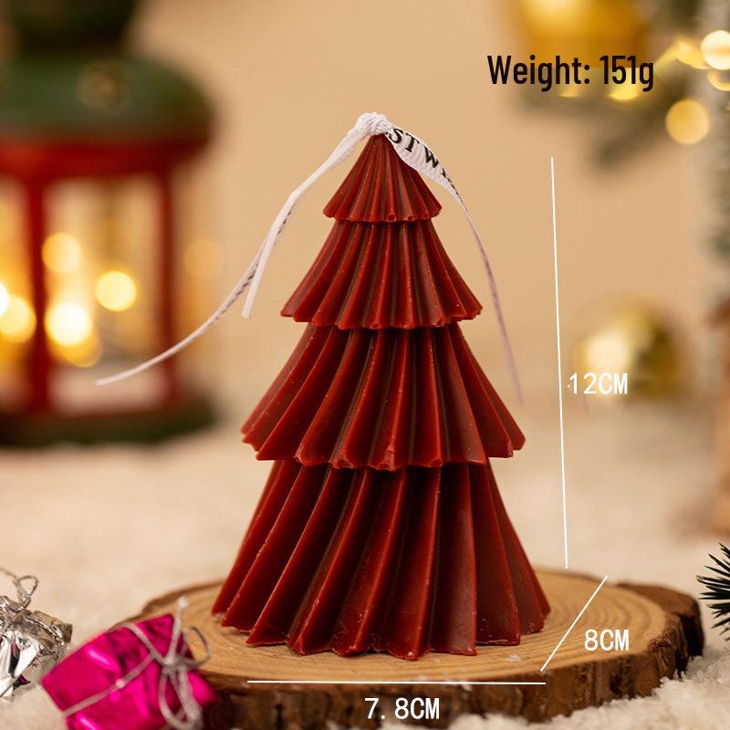 New Spiral Christmas Tree Scented Candle - Festive Souvenir & Creative Home Decor Prop