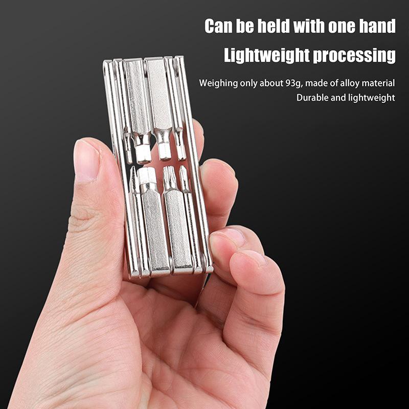 1Pc 8 In 1 Function Bike Tool Portable Cr-V Steel Hex Spoke Wrench Motorcycle Cycle Screwdriver Multi Bicycle Repair Tool