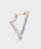 Takeo Kikuchi Triangle Hoop Silver Earrings In Silver 00 Men's (Made Japan) G8701305, (006) (Free)