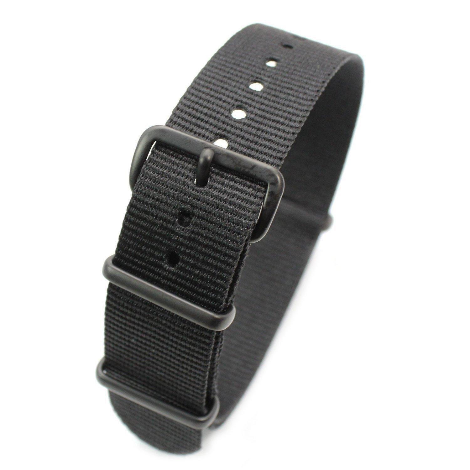 

Ремешок НАТО из нейлона Black Series 18 мм черный ремешок для часов [Chronoworld] [Легко в комплекте]