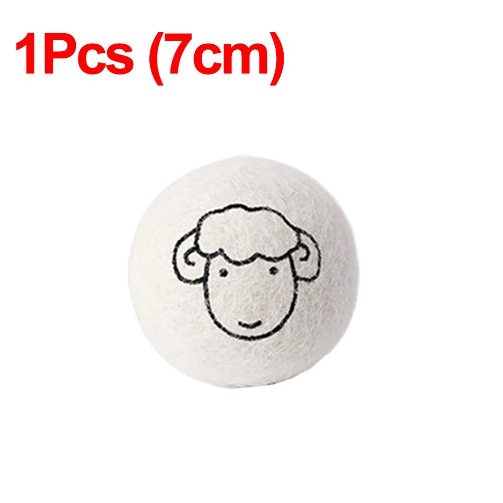 1/3/6Pcs Reusable Wool Dryer Balls Clothes Softener Laundry Fleece Dryer Ball Kit Home Clothes Dryer Washing Machine 3/4/5/6/7cm