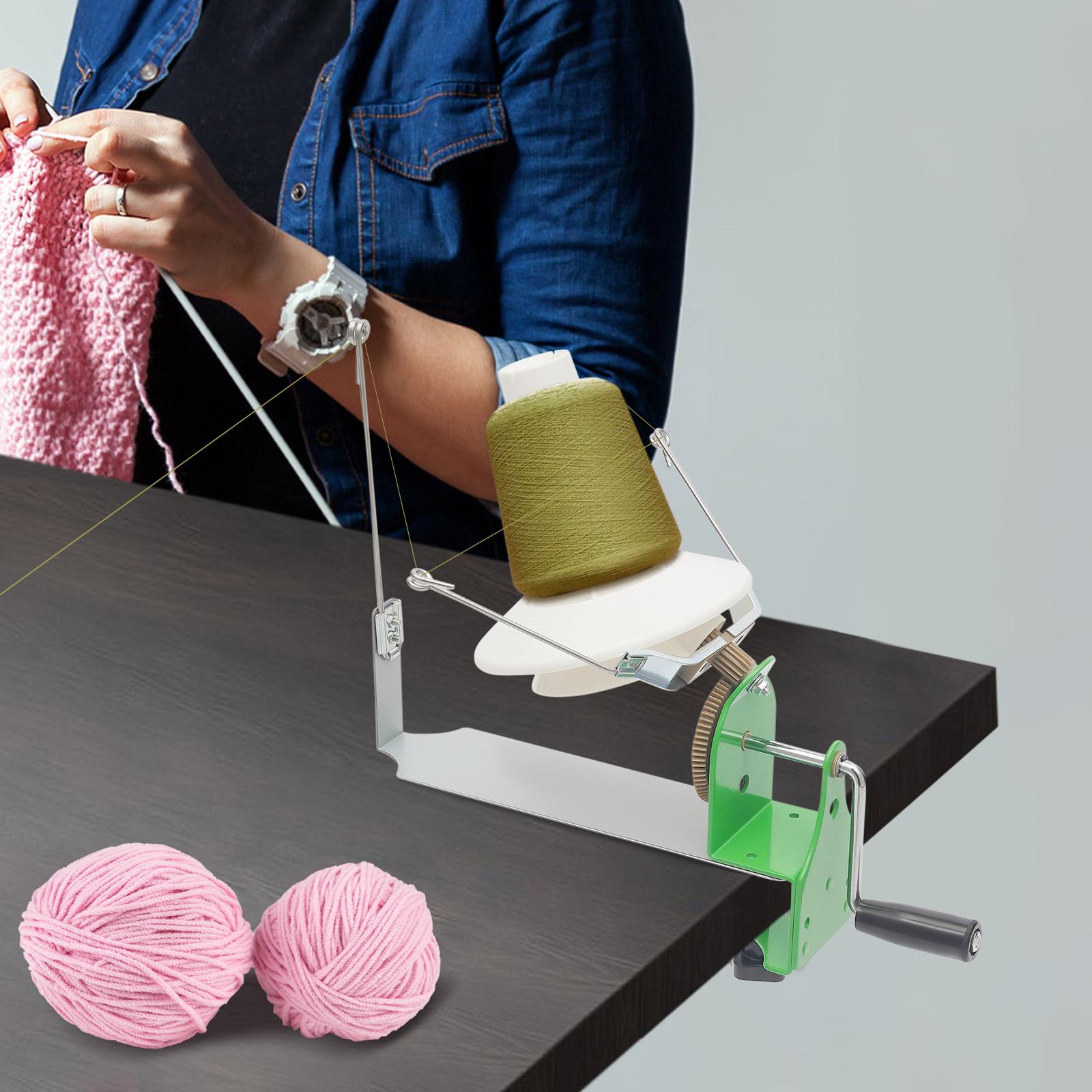 

Manual Yarn Ball Winder 500g Capacity - Hand Operated Wool Yarn Windup Machine with Clamp & Quiet Operation United States