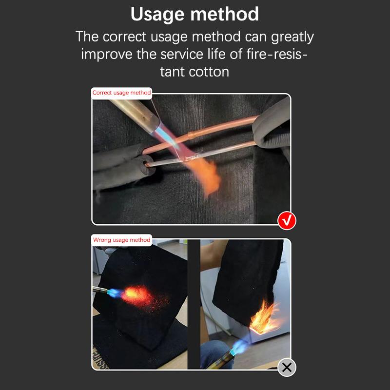 Graphitfilz Schwarz Schweißschutzdecke Brennerpack Schutzfolie Kohlefaser Hochtemperatur 300*200Mm Langlebig