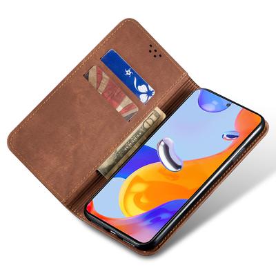 For Huawei Nova 13 Pro 5G Case Jeans Cloth Texture Anti-Scratch Leather Stand Phone Cover