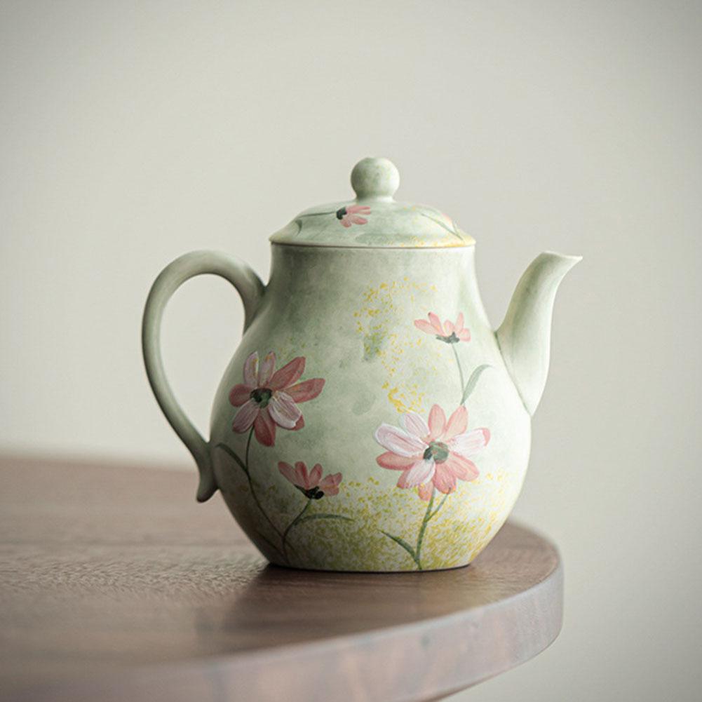 Teapots For Loose Tea Hand-painted Ceramics KungFu Teapot Present For Friends Family
