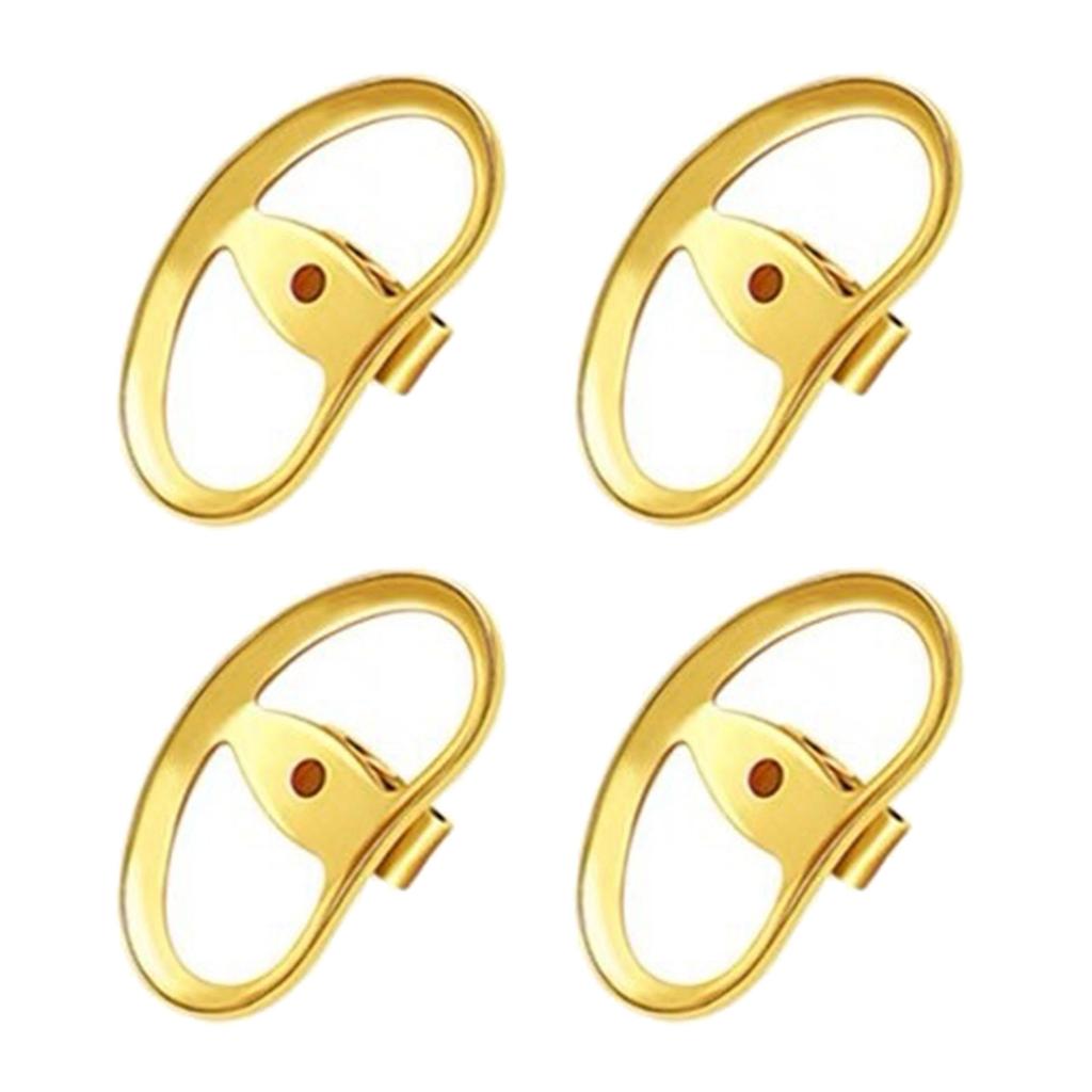 4pcs Big Earring Lifters Metal Earring Stoppers Backings Pierced Safety Ear Backs Replacement Backstops for Women Girls
