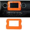 Zentrales Navigations-GPS-Panel-Zierleistenabdeckung für 18+ Jeep Wrangler JL Rubicon