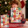 Christmas Countdown Calendar Empty Reusable 5 Pieces Container Christmas 24 Days Countdown Calendar for Activities Gathering
