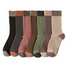 Spring And Autumn Pure Color All-Match Pile Socks Mid-Tube Socks Contrasting