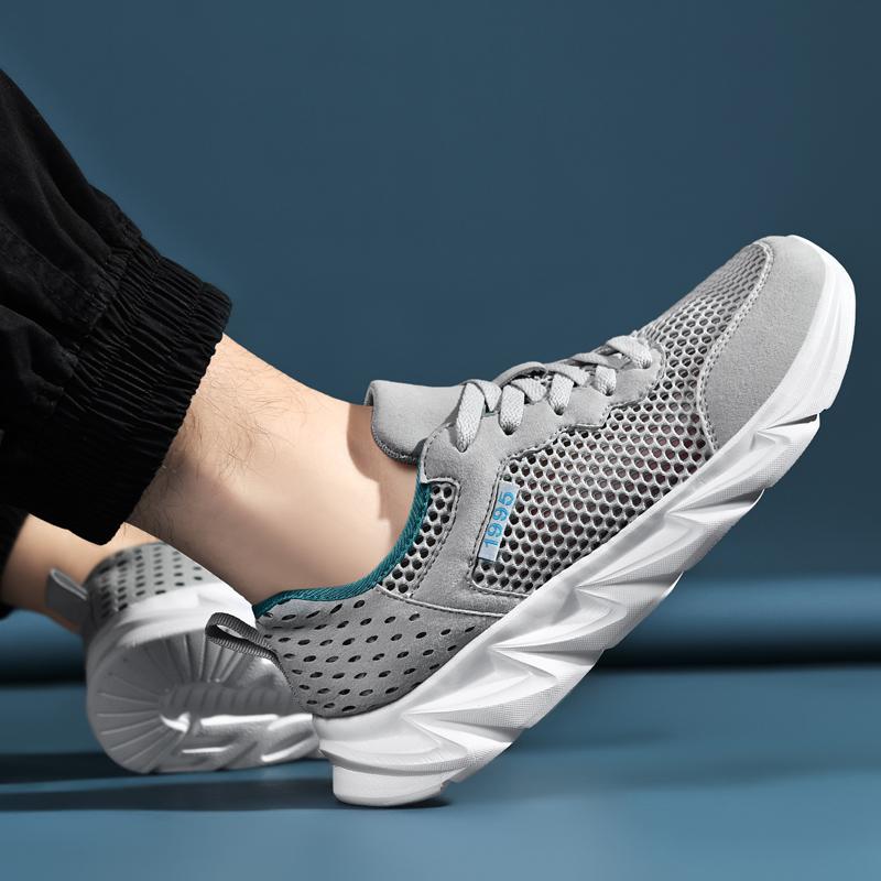 Мужские кроссовки Мужская обувь Повседневная сетчатая дышащая мужская обувь Тренажерный — фото 14