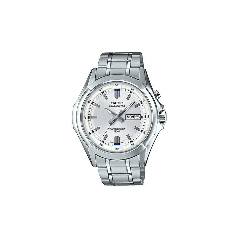 

Casio STANDARD series date display LED lighting quartz movement stainless steel strap Japanese and Korean watch men s watch silver MTP-E205D-7AVDF срібний