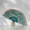 Grass Hand Fan Hand-Woven Straw Fan Easy To Carry For Wall Decoration and Summer Event