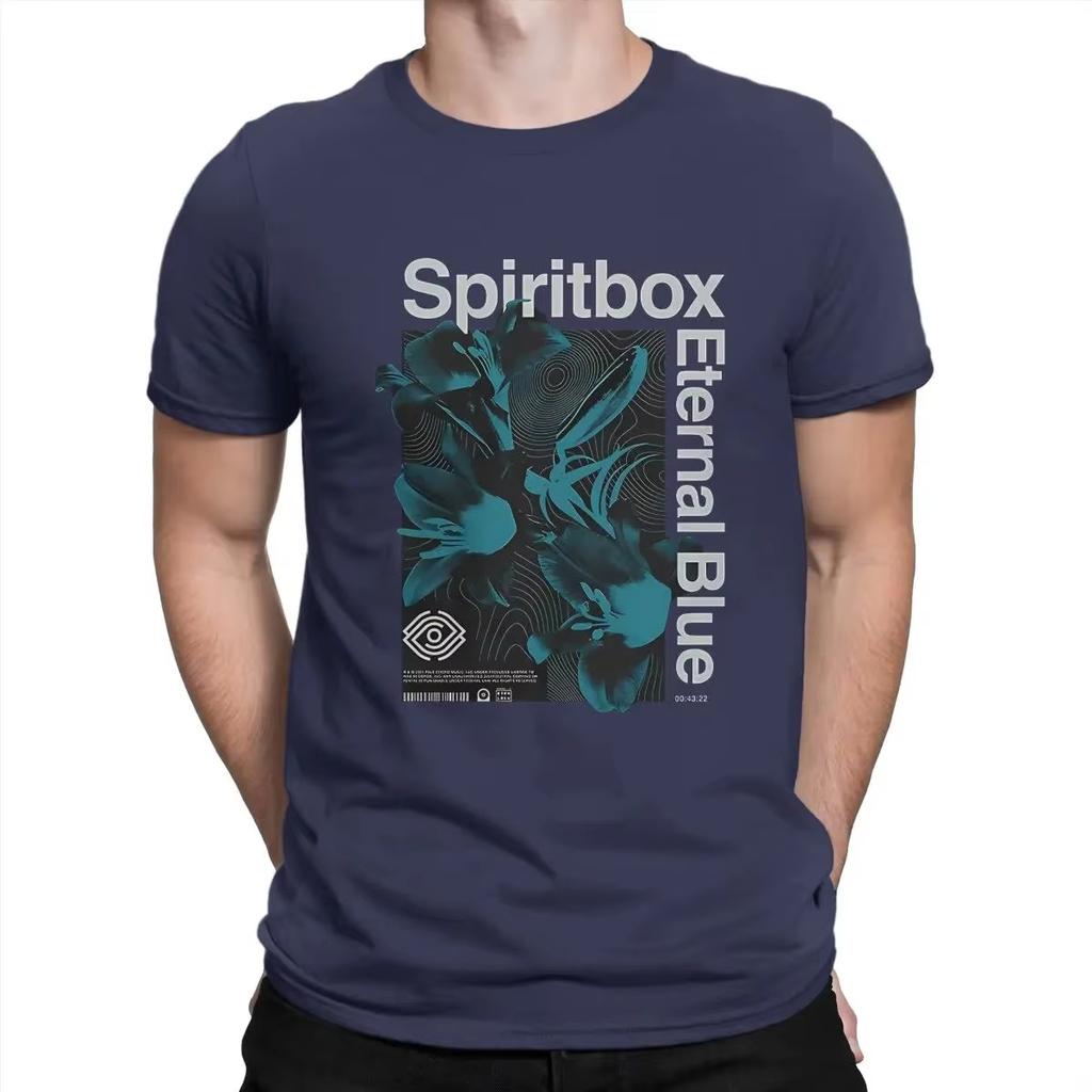 Men's T-shirt Spiritbox Novelty T-shirt Short Sleeve Round Neck T-shirt 100% Cotton High Quality Top