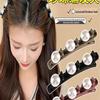 Women's Imitation Pearl Hairpin Side Bang Clip – Elegant Princess Hair Claw for Braiding and Styling