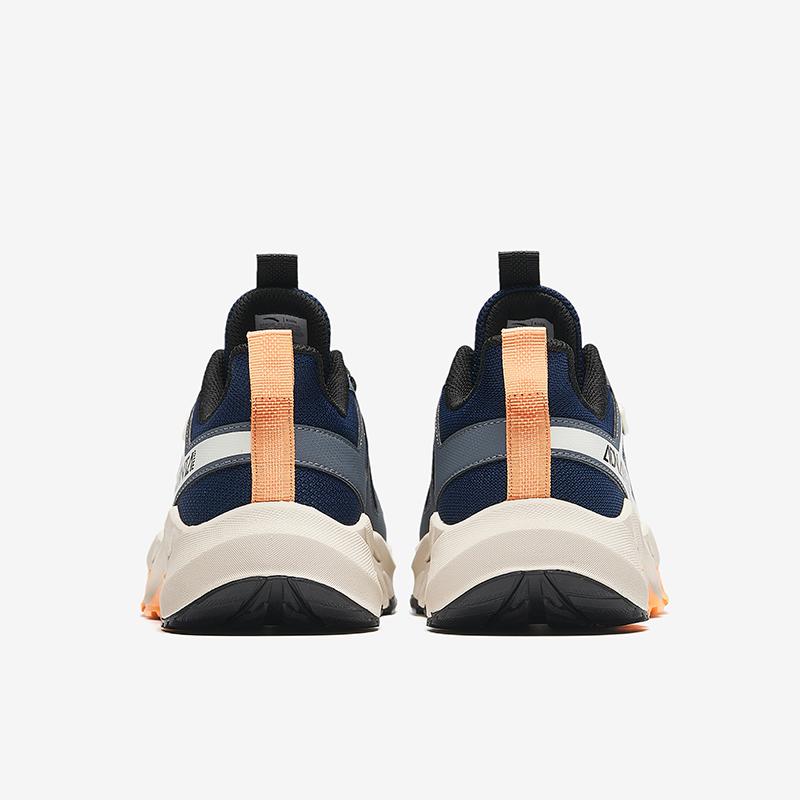 Anta Kids Comfortable Breathable Shock Absorbing Wear Resistant Casual Shoes Kids Casual Shoes White Blue Gray A12435542-4