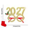 Year 2027 Headband Eyeglsses Gold Headbands Women Red Hairband Star Hair Accessories Christmas Party Decor