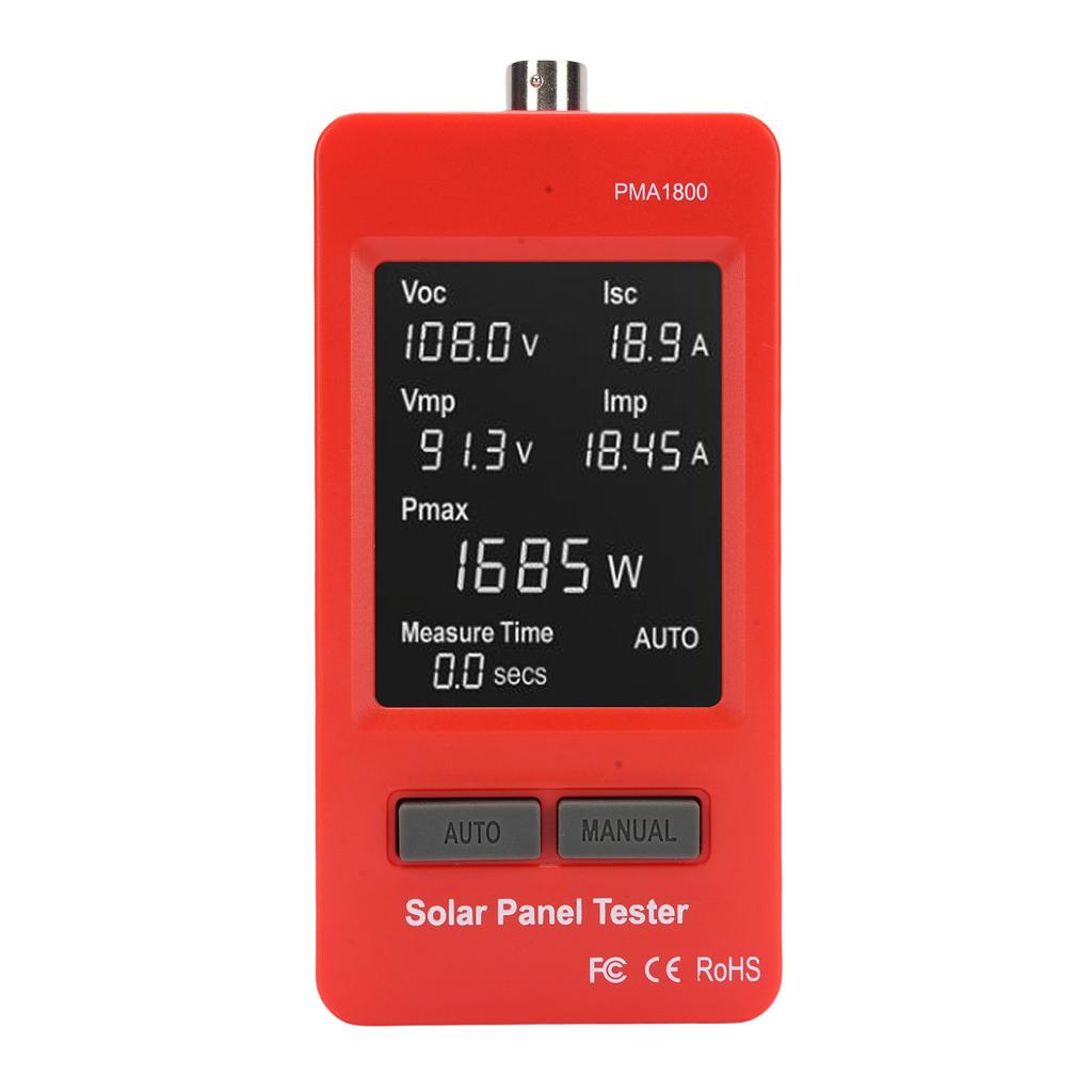 Photovoltaic Panel Multimeter Backlit HD LCD Display Multi Safety MPPT Test Solar PV Panel Tester