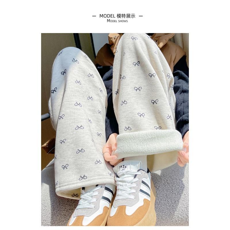 Winter Fleece Thickened High Waist Wide Leg Pants Straight Pants Yamamoto Pants Wide Leg Pants