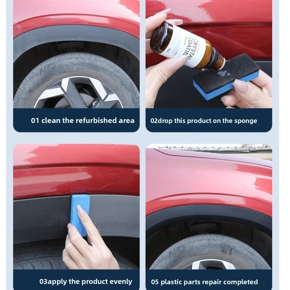 Durable Crystal Coating Waterproof Refurbishing Coating Automotive Coatings Electroplating Plastic Restorer for Car Maintenance