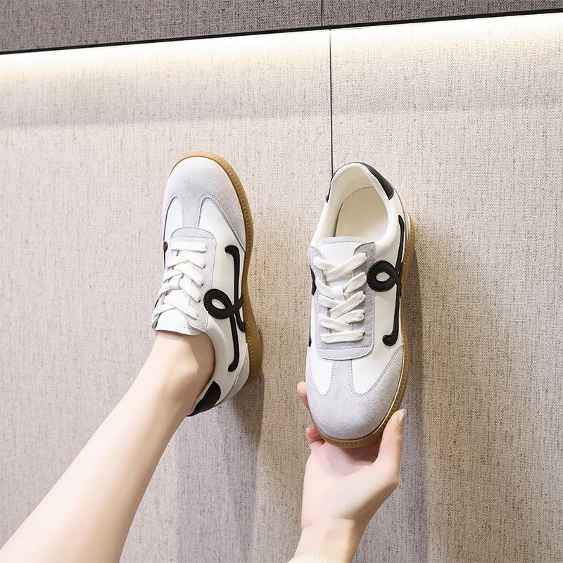 The first layer of cowhide, genuine leather, inner height increase, small white shoes, women's spring women's casual shoes, sports women