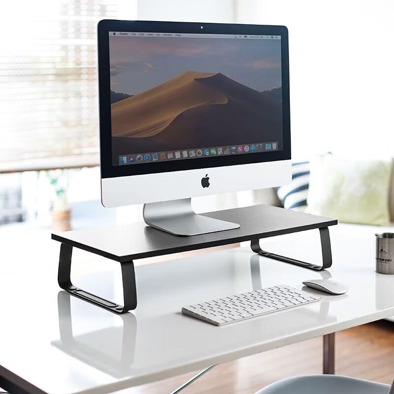 SANWA Ergonomic Monitor Riser with Storage