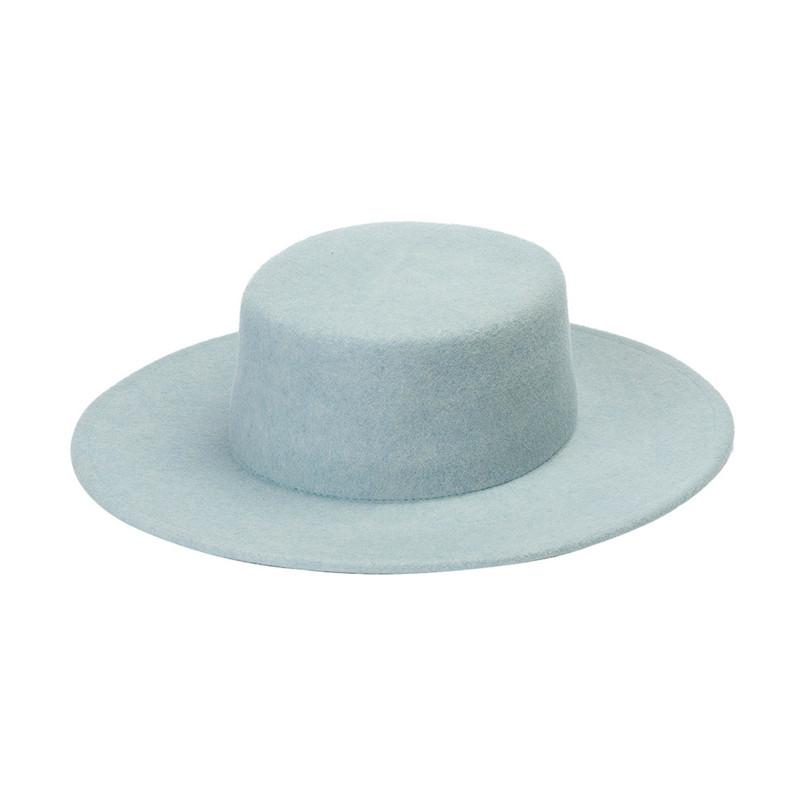 

Autumn Winter Claccis Solid Wool Tweed Retro Kids Fedoras Cap Children Leisure Panamjazz Hat head size 52cm