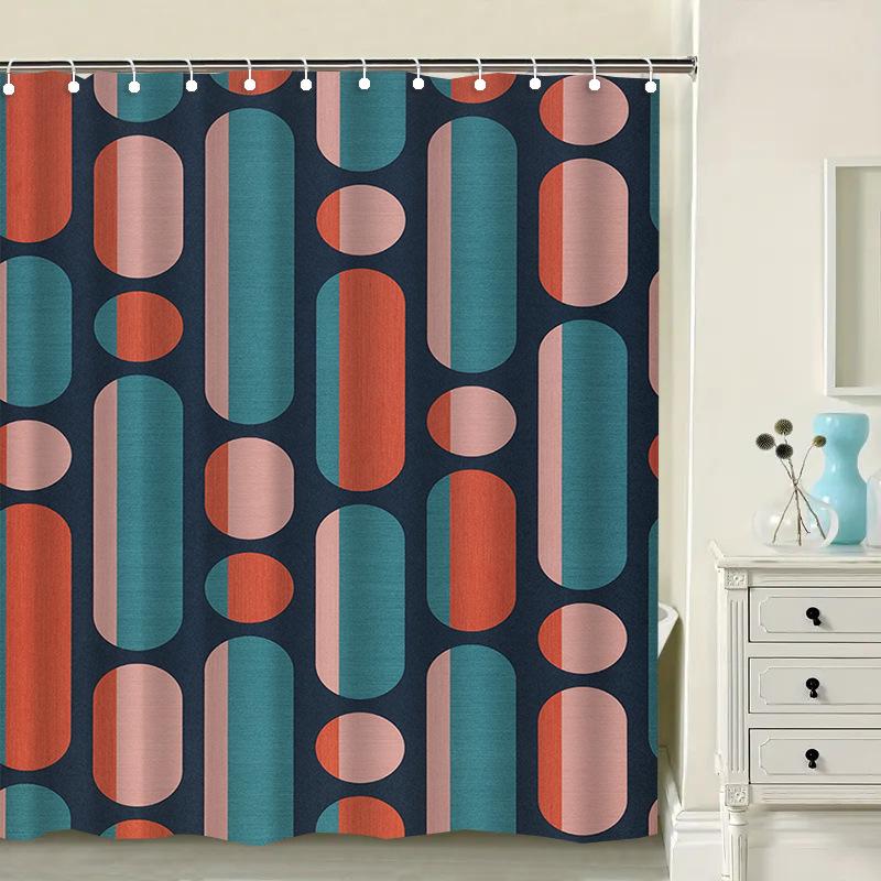 

Cartoon Marine Creatures Washable Dirt-Resistant Shower Curtain Shower Head Waterproof Polyester Bath Curtain For Home Decor W60H190(CM)-1 Pcs