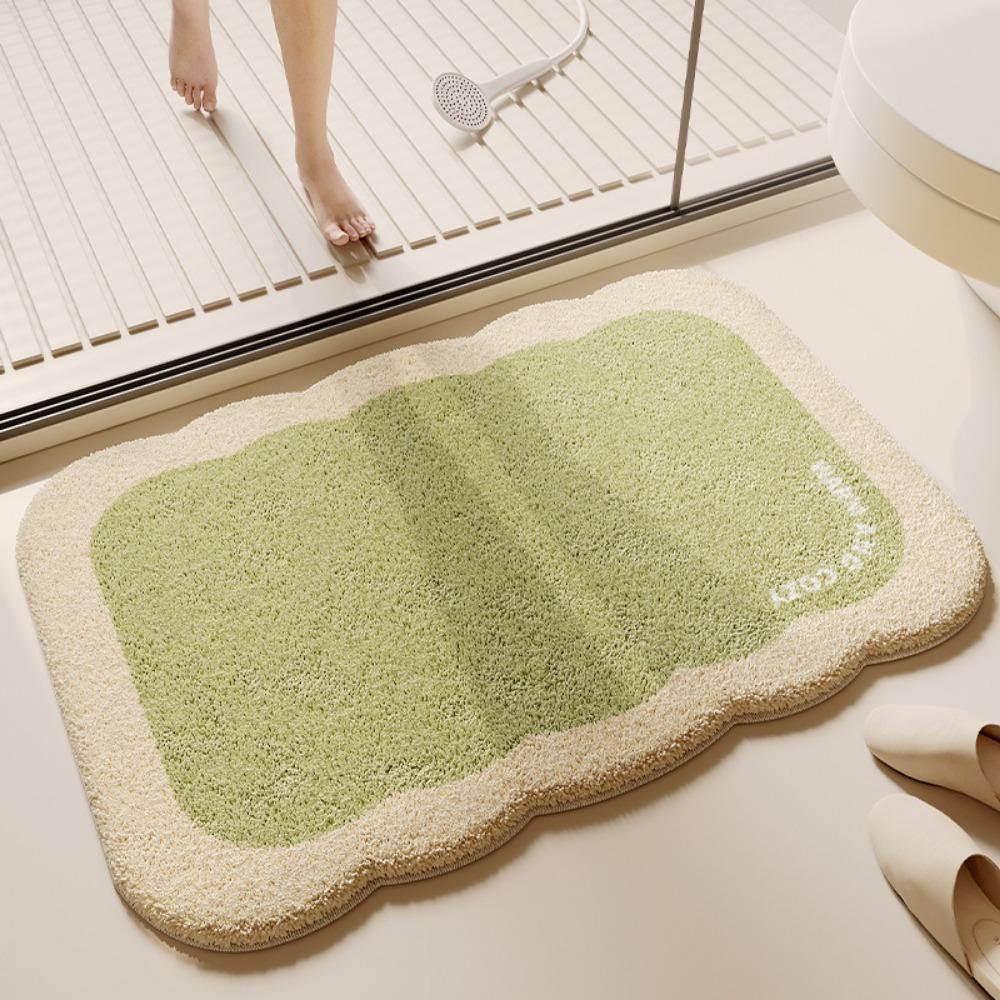 Cartoon-Druck Badezimmer Kaschmir Verdickungsmatte Bad Rutschfeste Teppiche Im Waschbecken Badewanne Boden Teppich Duschraum Fußmatte Memory Foam 3D Pad