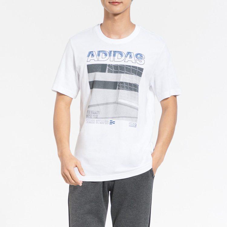Adidas T Shirts Men's White Crew Neck Moderate Other ED7287