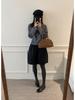 Highly Recommended! Women's Retro Woolen A-line Skirt - Autumn/Winter Korean Minimalist Pleated Slimming Mid-length Skirt