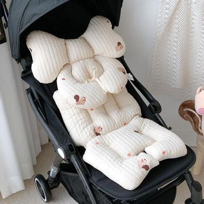 Coussin de Protection pour siège de voiture, accessoire de poussette pour bébé, Support de tête et de cou pour nouveau-né, matelas de chariot pour bébé, doublure de poussette