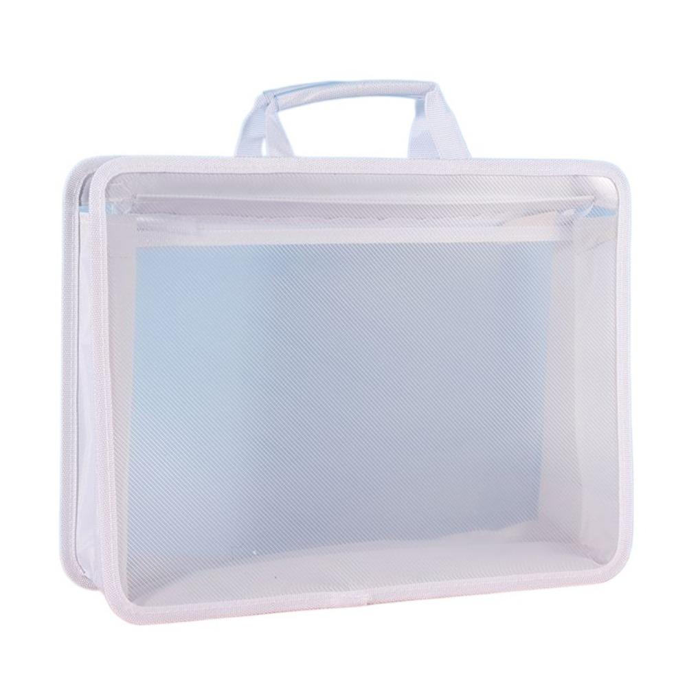Large Capacity Portable Documents Bag Thickened Plastic File Organizer  Students