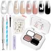 Nail Art Sponge Stamp Set Solid Color Potting Gel Gradient Blush Painting Polish DIY Tool