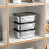 Stainless Steel Camping Lunch Box Sealed Leak-proof Bento Box Microwave Suitable Large Capacity Refrigerator Freezer Storage Box