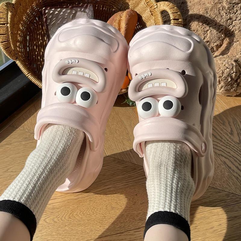 New  Women's Shoes Thick-soled Flip-flops Half Flip-flops