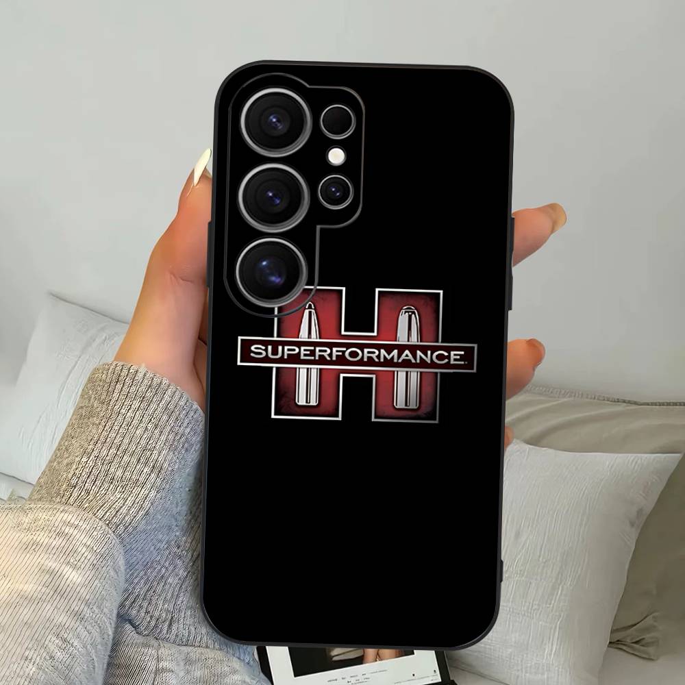 Coque de téléphone Logo Hornady Pour Samsung S 24 Fe 25 Ultra Plus 20 Lite 21 30 22 23 24 22 Ultra 5G Fundas
