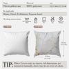 Housse de coussin marbre noir et blanc Housse de coussin décorative Housse de coussin de canapé Décoration pour la maison Décor de siège Housse de coussin