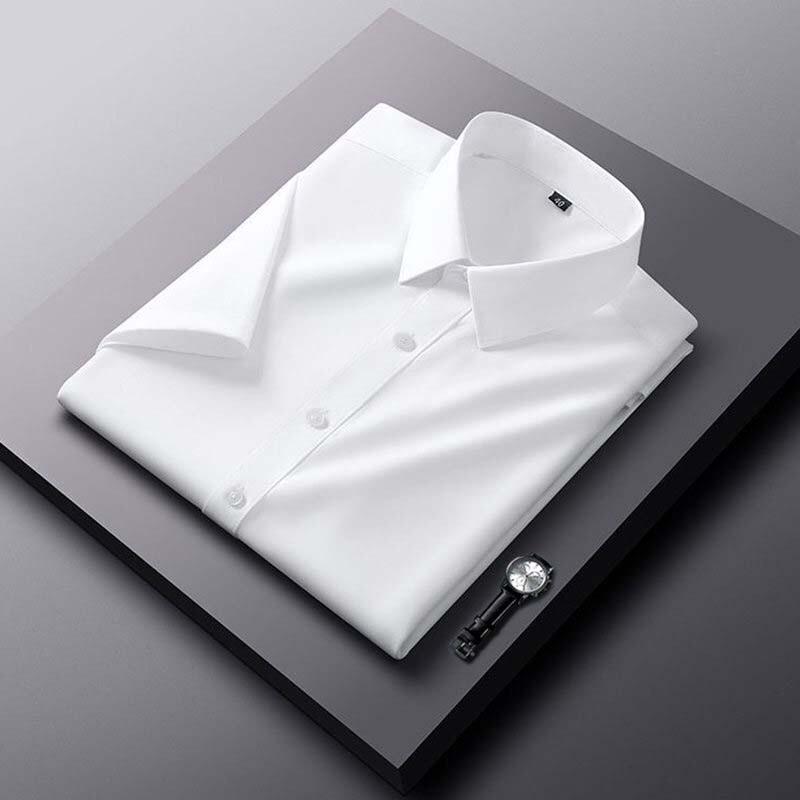 Hengyuanxiang Men's Short-Sleeve Business Casual Shirt
