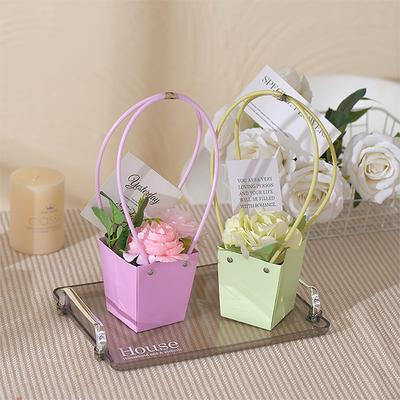 1 st Handtag Kraftpapper Blomsterpåsar Blommor Inslagning Gåva Blommor Förpackningslådor För Hem Bröllopsfest Dekoration