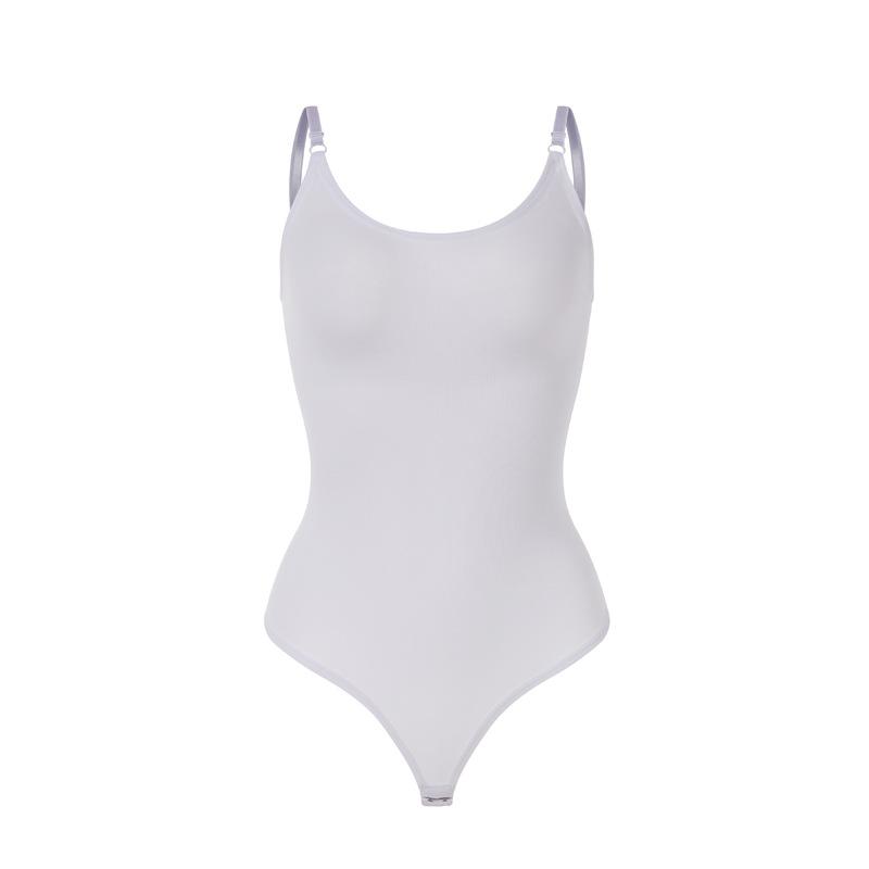 Ολόσωμο κορμάκι μεγάλου μεγέθους με έλεγχο κοιλιάς και ανόρθωση γλουτών, λουράκια στυλ string, αόρατο κορμάκι διαμόρφωσης