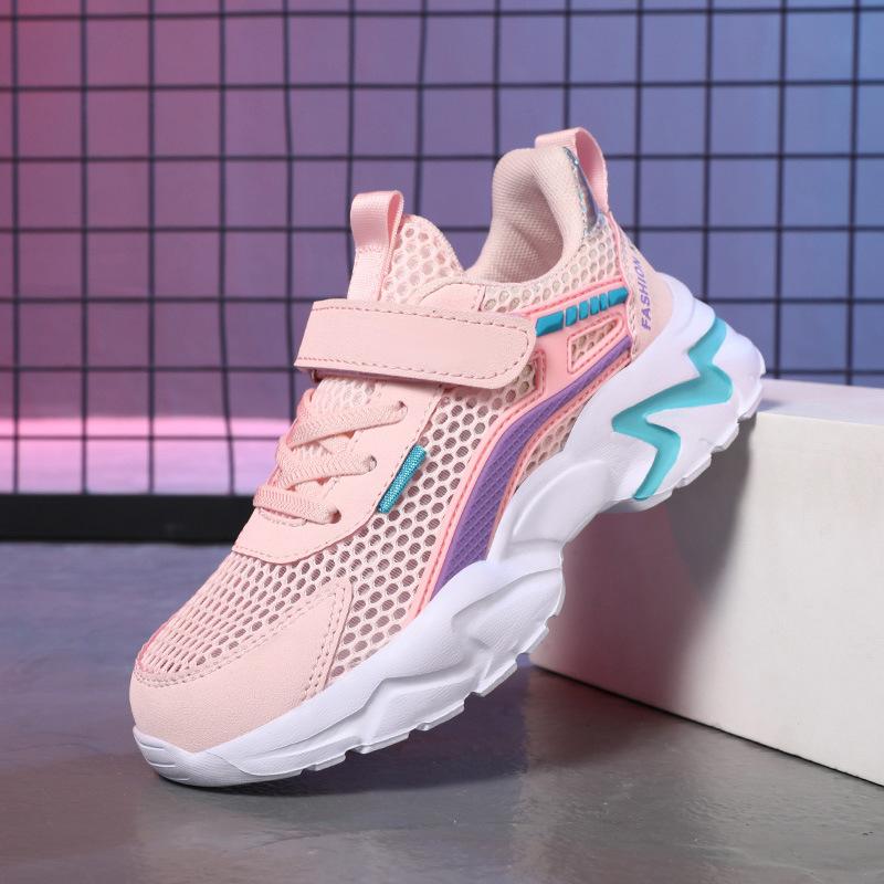 Classmates, boys and girls, children's sports shoes, mesh breathable running shoes, summer mesh shoes, in middle-aged and older children