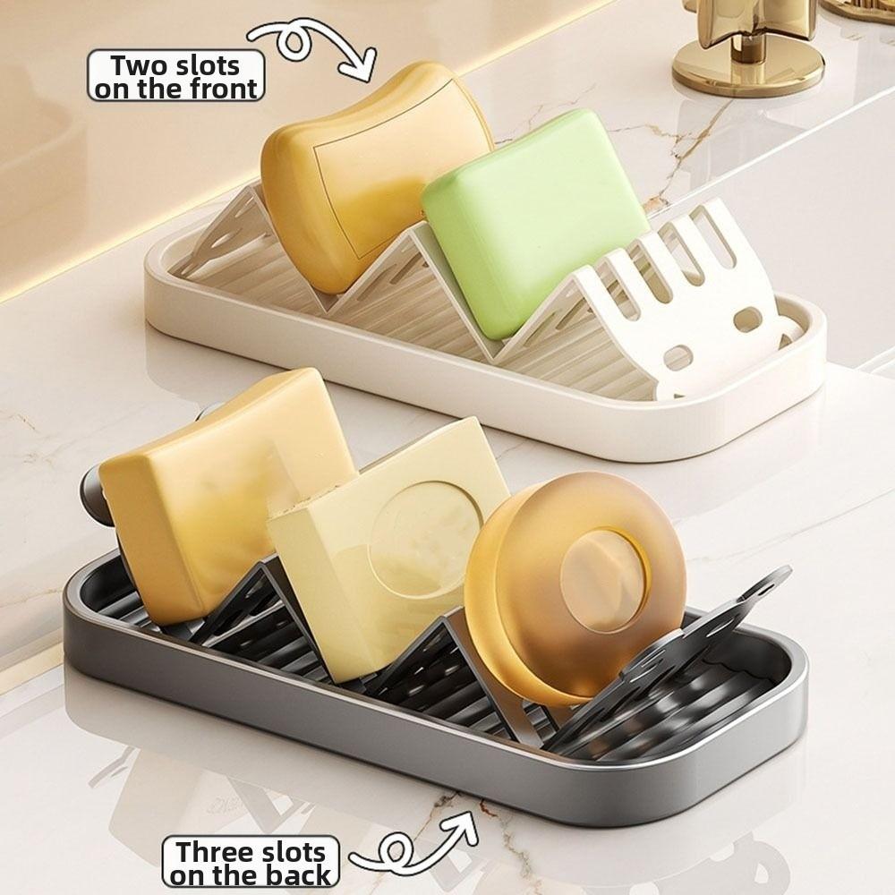 Cartoon Soap Rack Multifunctional Space Saving Narrow-sided Sink Storage Rack Soap Storage Organizer Bathroom Accessories