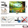 2D Summer Nature Background, Vibrant Flower Meadow & Butterflies Themed Party Backdrop