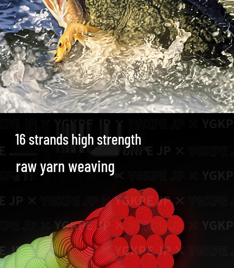 X16 Wear-Resistant Fishing Line: Smooth, High-Tensile Strength Lure for Black Bass & Sea Fishing with Long-Cast, Strong Horse Hair Design.