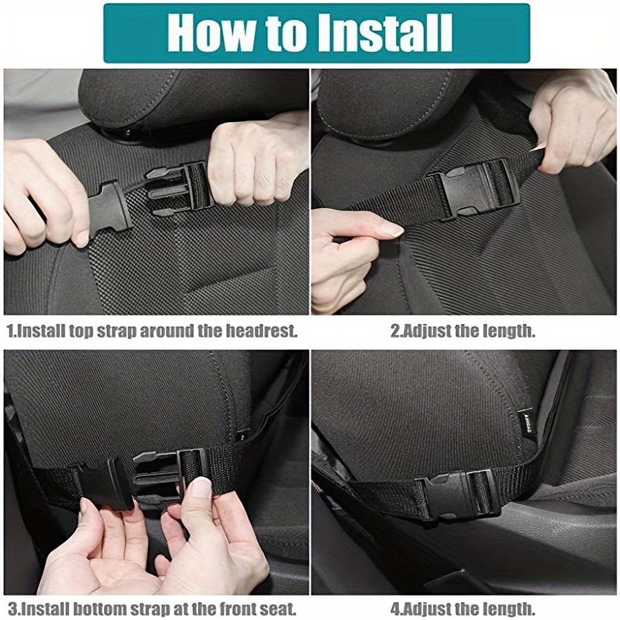 1pc Car Seat Back Organizer - Oxford Cloth Storage Bag with Tablet Stand, Cup Holder, Mesh Pocket, Easy Install & Remove, Car Seat Back Organizer