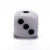 5Pcs/10Pcs 14mm/10mm 6 Sided Drinking Dice White Dices Round Corner Point Dice Set Game Accessory Acrylic Cubes RPG Dice