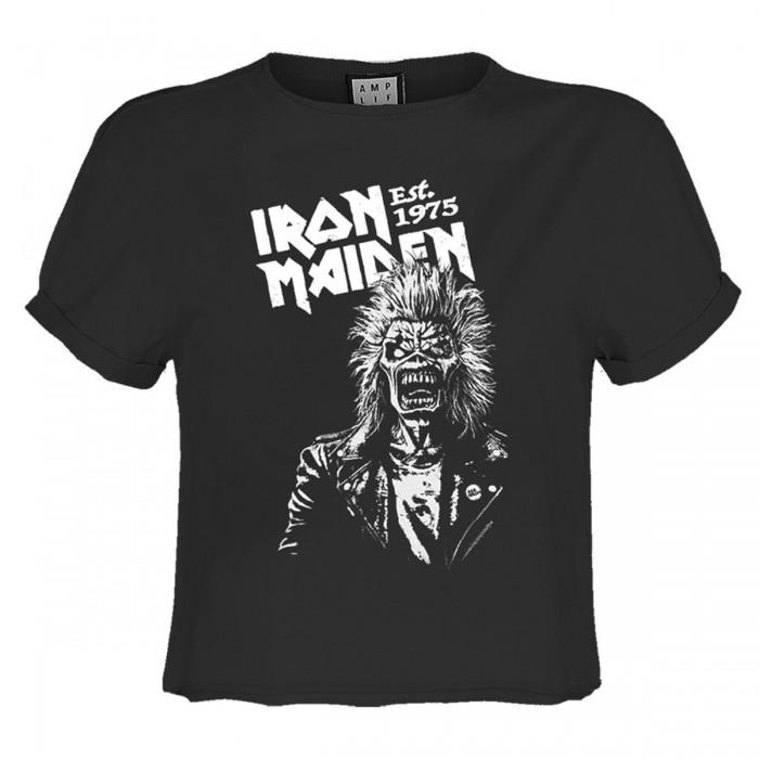 Amplified Womens/Ladies 50th One Colour Eddie Iron Maiden Crop Top