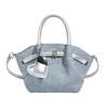 Korean senior sense of bucket shape soft and durable fashion exquisite new light luxury commuting slanting cross shoulder handbag