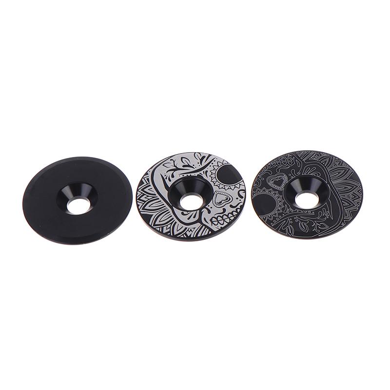 Bike Stem Cover with Installation Screw Durable Aluminum Alloy Front Fork Top Tube Cap for Road Bike  Repair Replacement