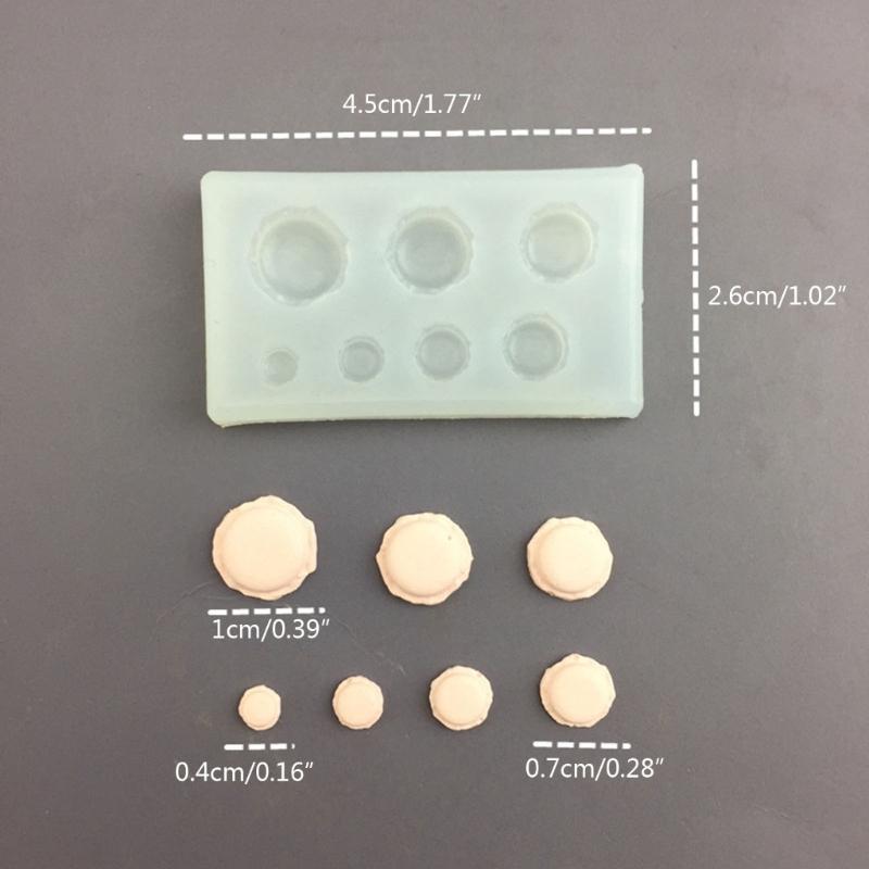 Mini Cookie Bread Biscuit-Resin Molds Miniature Bread Dessert Molds Display-Prop